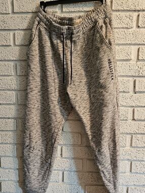 Hollister Kids Heather Gray Space-Dye Jogger Sweatpants